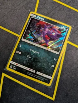 Zorua SM83 Sun & Moon Black Star Promo Holo Pokemon Card LP - Image 3