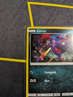 Zorua SM83 Sun & Moon Black Star Promo Holo Pokemon Card LP - Image 4