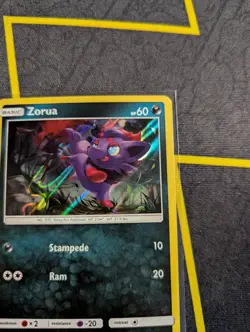 Zorua SM83 Sun & Moon Black Star Promo Holo Pokemon Card LP - Image 5