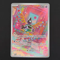 Pokemon TCG Card Sigilyph 121/086 White Flare Illustration Rare *English* - NM - Image 1