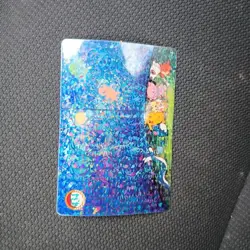 Pokemon VENDING PRISM Foil Rare JAPANESE Anime HOLO Sticker Card #434 CHARIZARD - Image 2