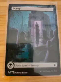 MTG Swamp (Full Art) 0286 Foundations M/NM Free UK P&P - Image 1