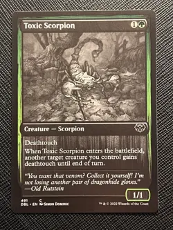 TOXIC SCORPION - MTG - NON FOIL - DBL 491 - INISTRAD: DOUBLE FEATURE - 2022 - NM - Image 1