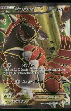 Groudon EX (150 Full Art) 150/160 Ultra Rare Holo MP XY - Primal Clash Pokemon - Image 1