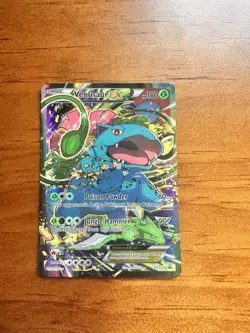 Pokemon TCG XY Black Star Promo Venusaur EX XY123 Full Art Holo Card English - Image 2