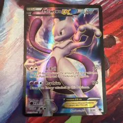 Pokemon Mewtwo EX Full Art Holo Next Destinies 98/99 MP Moderate Play - Image 1