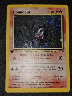 Houndour 5/75 First Edition Holo, 2001 Pokemon TCG - Image 3