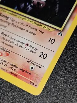 Houndour 5/75 First Edition Holo, 2001 Pokemon TCG - Image 4