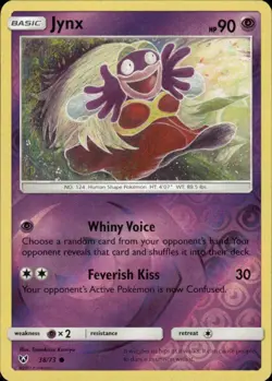 JYNX 38/73 SHINING LEGENDS COMMON REVERSE HOLO POKEMON TOMOKAZU KOMIYA - Image 1