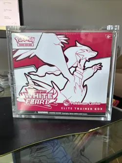 White Flare Pokemon Center ETB Elite Trainer Box SEALED NEW with Acrylic Case - Image 1