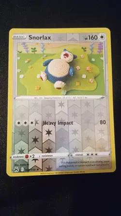 Pokemon TCG Snorlax 109/159 Reverse Holo Rare Pokemon TCG Crown Zenith NM/M - Image 1