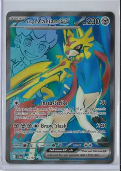 Hop's Zacian ex 176/159 Ultra Rare Journey Together Pokemon Near Mint - Image 1