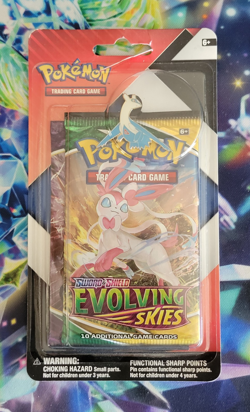 Pokemon Evolving Skies & Chilling Reign 2 Booster Pack Blister Latios Pin Sealed - Image 3
