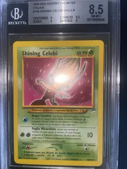Shining Celebi Bgs 8.5 Pokemon 106/105 Neo Destiny Ita - Image 1