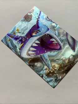 Sharpedo Shark Pokemon Foil Holo Card Anime Rare Full Alt Art 319 Arcade Pokedex - Image 4