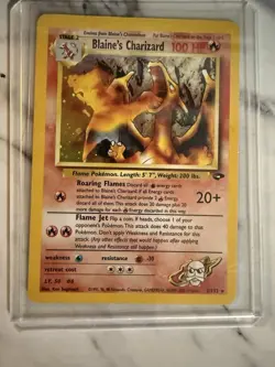 Pokemon TCG Blaine's Charizard Gym Challenge Holo Card 2/132 Misprint LP -NM - Image 1