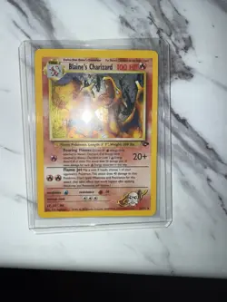 Pokemon TCG Blaine's Charizard Gym Challenge Holo Card 2/132 Misprint LP -NM - Image 5