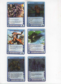 Chaotic lot #171. Lot of 6 Rare Overworld creature cards - Image 1