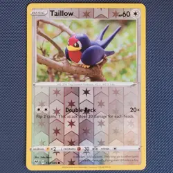 Taillow 133/185 - Vivid Voltage - Common Reverse Holo Pokemon Card - LP - Image 1