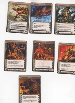 Chaotic lot #120. Lot of 12 Danian creature cards. All max Energy - Image 1