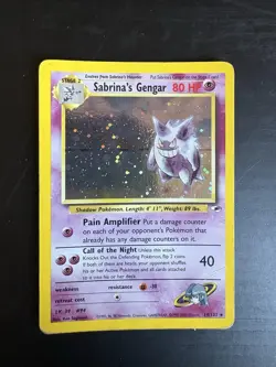 Sabrina’s Gengar 14/132 Holo Pokemon Card Gym Heroes Set - Image 1