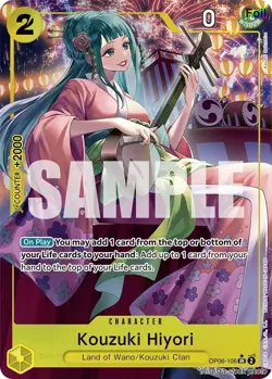 Kouzuki Hiyori (Alternate Art) [OP06 - OP06-106] - NM [Foil] TCG One Piece - Image 1