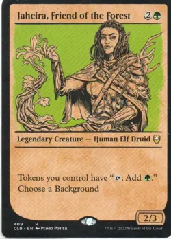 MTG: CL: Baldur's Gate: Showcase Jaheira, Friend of the Forest: LP Condition - Image 1