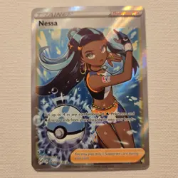 Pokemon TCG Nessa TG27/TG30 Lost Origin Trainer Gallery Holo MINT 042 - Image 1