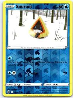 Snorunt 034/172 Common Brilliant Stars Pokemon Reverse Holo NM - Image 1