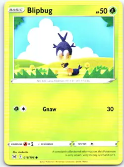 Blipbug 018/196 Common Lost Origin Pokemon LP - Image 1