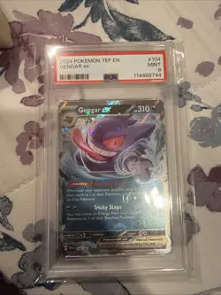 Pokemon Gengar EX TCG 104/162 Temporal Forces PSA 9 - Image 1