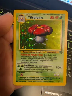 Pokemon TCG Vileplume Jungle 15/64 Holo Unlimited Holo Rare - Image 1