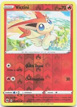 Victini 007/073 Uncommon Champion's Path Pokemon Reverse Holo NM - Image 1