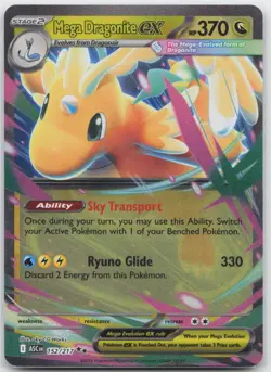 Mega Dragonite ex Double Rare ME: Ascended Heroes 152/217 Pokemon TCG - Image 1