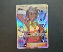 Olivia Full Art 111/111 Sun Moon Crimson Invasion Holo Pokemon - Image 1