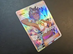 Olivia Full Art 111/111 Sun Moon Crimson Invasion Holo Pokemon - Image 3
