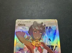Olivia Full Art 111/111 Sun Moon Crimson Invasion Holo Pokemon - Image 4