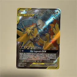 Pokemon TCG Moltres & Zapdos & Articuno GX 66/68 Hidden Fates UR FA Holo EN - Image 1