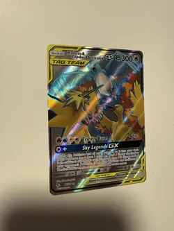 Pokemon TCG Moltres & Zapdos & Articuno GX 66/68 Hidden Fates UR FA Holo EN - Image 2