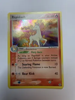 Rapidash 13/112 Holo Rare EX Fire Red Leaf Green Pokemon TCG Pack Fresh NM - Image 1