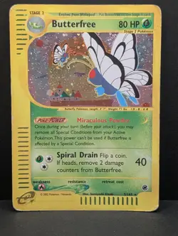 Butterfree 005/165 Expedition Base Set Holo Ultra Rare Pokemon TCG Nintendo MP - Image 1