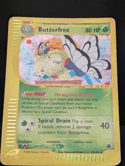 Butterfree 005/165 Expedition Base Set Holo Ultra Rare Pokemon TCG Nintendo MP - Image 3