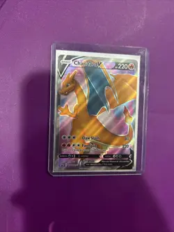 Charizard V - SWSH050 - Pokemon Promo Sword & Shield Full Art Ultra Rare Card NM - Image 1