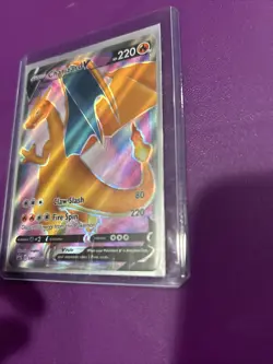 Charizard V - SWSH050 - Pokemon Promo Sword & Shield Full Art Ultra Rare Card NM - Image 3