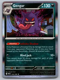 Gengar 050/088 Rare Perfect Order Pokemon Holo Near Mint - Image 1