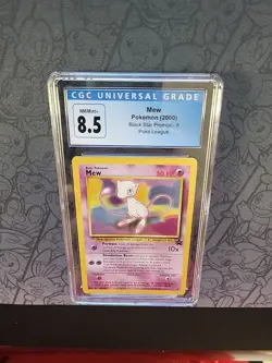 Pokemon: Mew #8 Black Star Promo Poke League 2000 Rare Non-holo - CGC 8.5 - D92 - Image 4