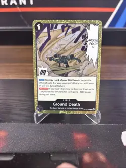 Ground Death Foil OP14-096 The Azure Sea's Seven One Piece English - Image 1