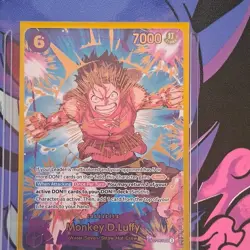 Bandai Monkey.D.Luffy (EB02-061) Secret Rare Character Card( PACK FRESH) - Image 2