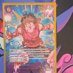 Bandai Monkey.D.Luffy (EB02-061) Secret Rare Character Card( PACK FRESH) - Image 3