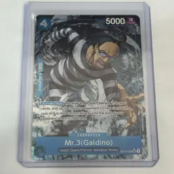 Mr.3 (Galdino) OP16-056 Secret Rare SR Alt Art English One Piece NM - Image 1